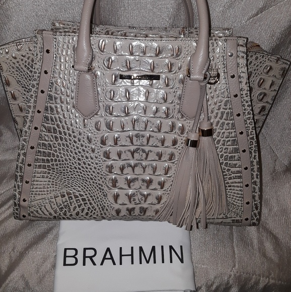 brahmin silver handbags